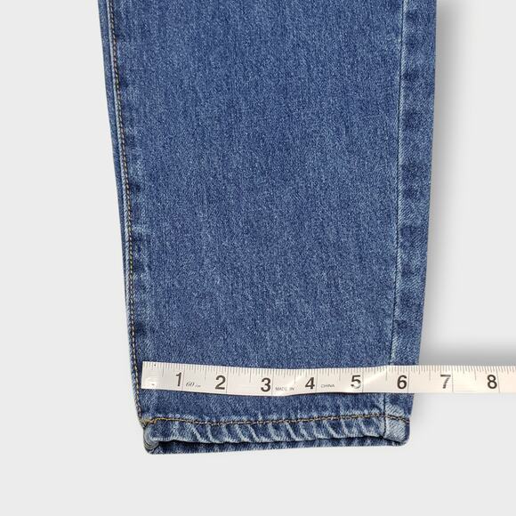 Zara Womens Paperbag Barrel Leg Jeans Floral Daisy Embroidered Sz 2 Boho Modern - Picture 13 of 14